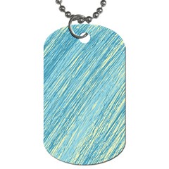 Light Blue Pattern Dog Tag (one Side)