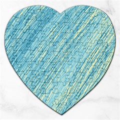 Light Blue Pattern Jigsaw Puzzle (heart)