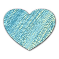 Light Blue Pattern Heart Mousepads by Valentinaart