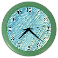 Light Blue Pattern Color Wall Clocks