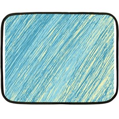 Light Blue Pattern Fleece Blanket (mini)