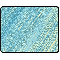 Light Blue Pattern Fleece Blanket (medium)  by Valentinaart