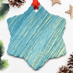 Light Blue Pattern Ornament (snowflake) 