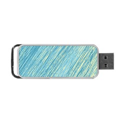 Light Blue Pattern Portable Usb Flash (one Side) by Valentinaart