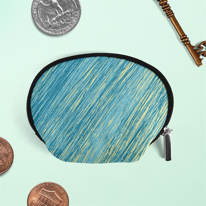 Light blue pattern Accessory Pouches (Small) 