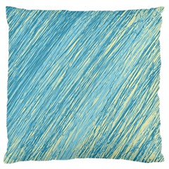 Light Blue Pattern Standard Flano Cushion Case (one Side)