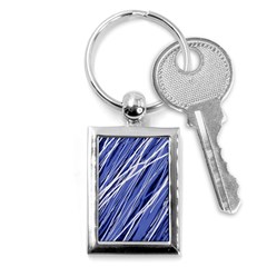 Blue Elegant Pattern Key Chains (rectangle)  by Valentinaart