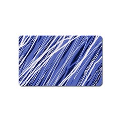 Blue Elegant Pattern Magnet (name Card)