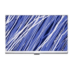 Blue Elegant Pattern Business Card Holders