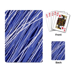 Blue Elegant Pattern Playing Card