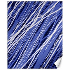 Blue Elegant Pattern Canvas 16  X 20  