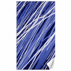 Blue Elegant Pattern Canvas 40  X 72  