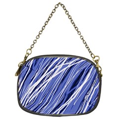 Blue Elegant Pattern Chain Purses (one Side) 