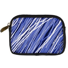 Blue Elegant Pattern Digital Camera Cases by Valentinaart