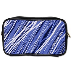 Blue Elegant Pattern Toiletries Bags