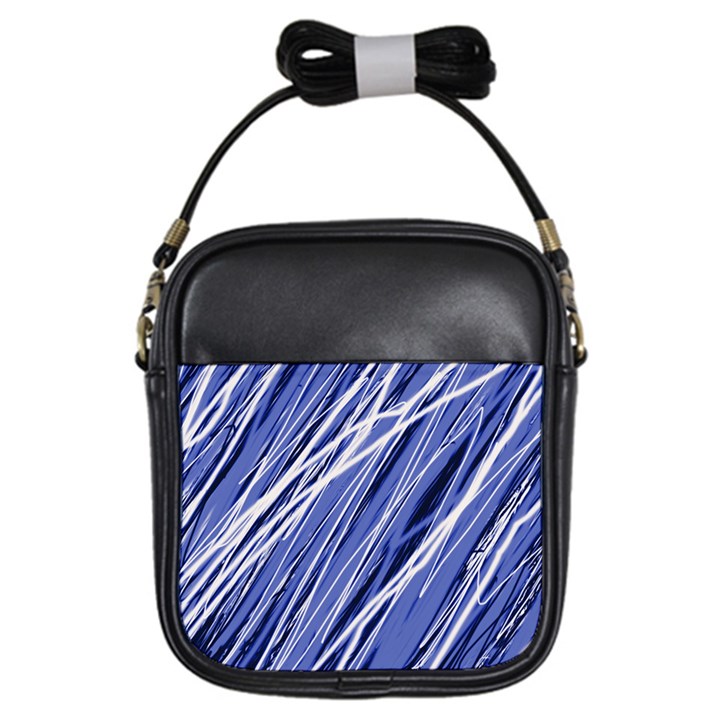 Blue elegant pattern Girls Sling Bags