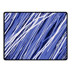 Blue Elegant Pattern Fleece Blanket (small)