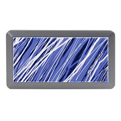 Blue Elegant Pattern Memory Card Reader (mini) by Valentinaart