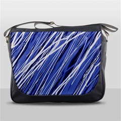 Blue Elegant Pattern Messenger Bags