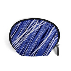 Blue Elegant Pattern Accessory Pouches (small) 