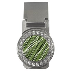 Green Decorative Pattern Money Clips (cz) 