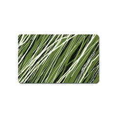 Green Decorative Pattern Magnet (name Card)