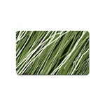 Green decorative pattern Magnet (Name Card) Front