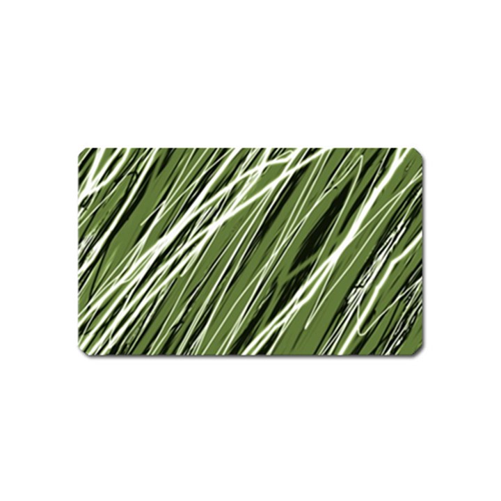 Green decorative pattern Magnet (Name Card)