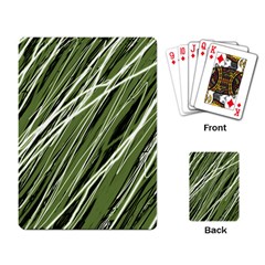 Green Decorative Pattern Playing Card