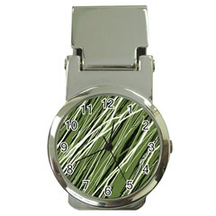 Green Decorative Pattern Money Clip Watches