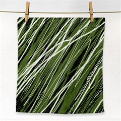 Green Decorative Pattern Face Towel