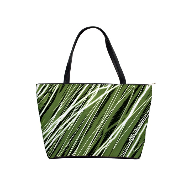 Green decorative pattern Shoulder Handbags