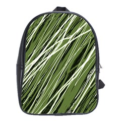 Green Decorative Pattern School Bags(large) 