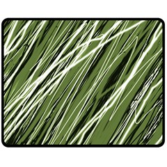 Green Decorative Pattern Fleece Blanket (medium) 