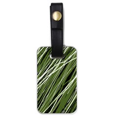 Green Decorative Pattern Luggage Tags (one Side) 