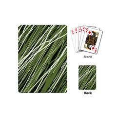 Green Decorative Pattern Playing Cards (mini) 