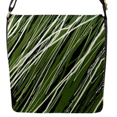 Green Decorative Pattern Flap Messenger Bag (s)