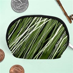 Green Decorative Pattern Accessory Pouches (medium) 