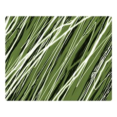 Green Decorative Pattern Double Sided Flano Blanket (large)  by Valentinaart