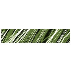 Green Decorative Pattern Flano Scarf (small)