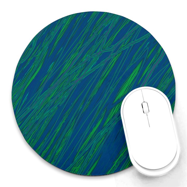 Green pattern Round Mousepads