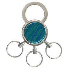 Green Pattern 3-ring Key Chains by Valentinaart