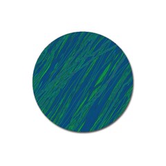 Green Pattern Magnet 3  (round)