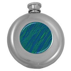 Green Pattern Round Hip Flask (5 Oz)