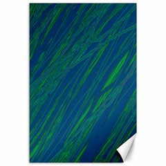 Green Pattern Canvas 24  X 36 