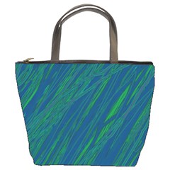 Green Pattern Bucket Bags by Valentinaart