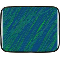 Green Pattern Fleece Blanket (mini)