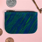 Green pattern Mini Coin Purses Front