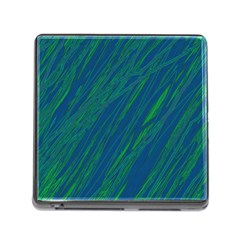 Green Pattern Memory Card Reader (square) by Valentinaart