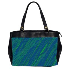 Green Pattern Office Handbags (2 Sides) 